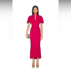 Cinq a sept Rosita Dress in Burgundy Plum